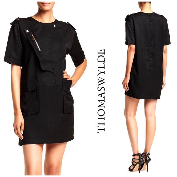 NWT Thomas Wylde Bramble Black Shift Dress - Picture 4 of 16